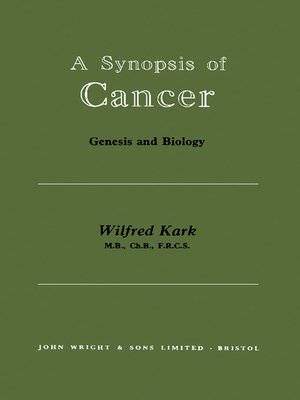 cover image of A Synopsis of Cancer